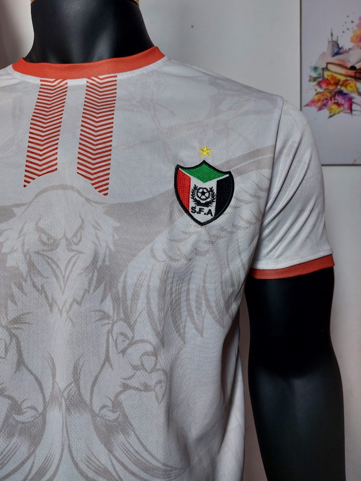 The white Sudanese national team T-shirt