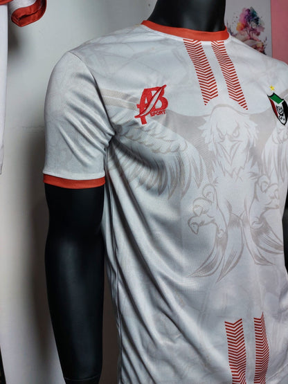 The white Sudanese national team T-shirt