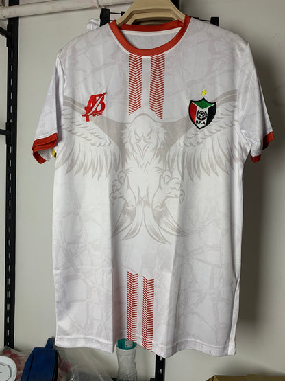 The white Sudanese national team T-shirt