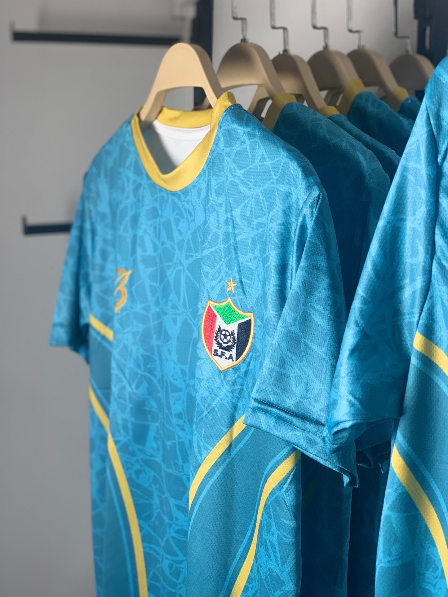 The green Sudanese national team T-shirt