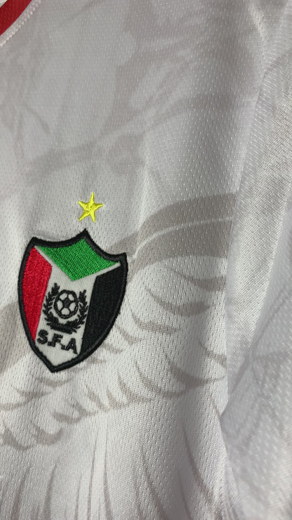 The white Sudanese national team T-shirt